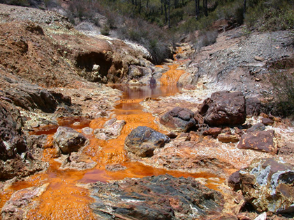 The Distinctive Orange Hue of the Rio Tinto